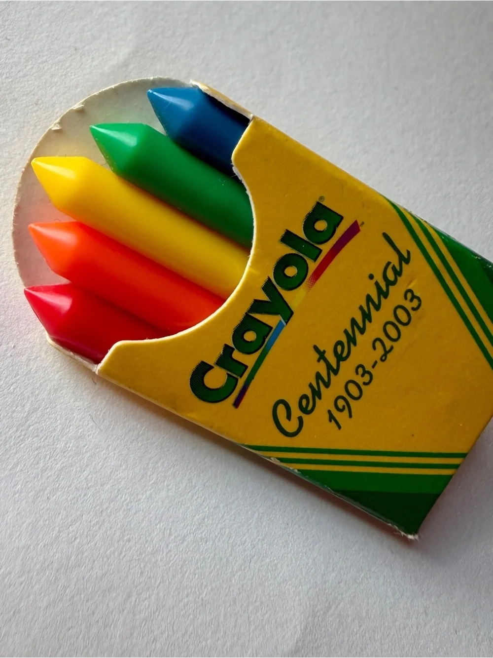 Crayola Centennial Mini Crayon Pack - Red, Orange, Yellow, Green, Blue